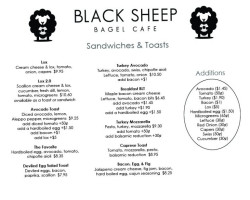 Black Sheep Bagel Cafe menu
