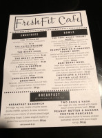 Freshfit Cafe menu