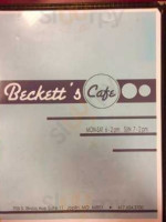 Beckett's Cafe outside
