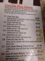 Pho 71 menu