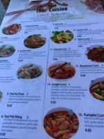 Yuma Thai Cuisine menu