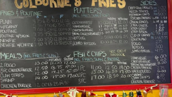 Colborne's Fish Chips menu