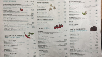 Spirito Di Italiano menu