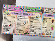 Cindy's Soft Serve Hometown Food menu