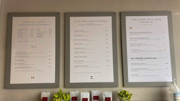Holsem Coffee menu