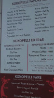 Kokopelli Coffee menu