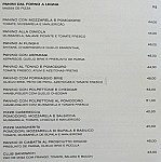 Armani Caffe menu