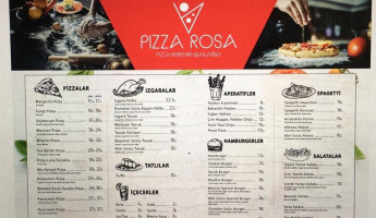 Pizza Rosa menu
