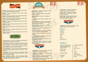 Baiuca Lanches menu