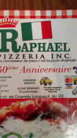 Raphael Pizzeria menu