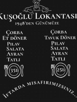 Kuşoğlu Lokantası food
