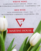 The Martini House menu