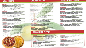 Green Olive Pizza menu