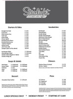 Starlight Grill menu
