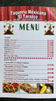 Taqueria Mexicana El Tarazco menu