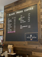 Black Press Coffee inside