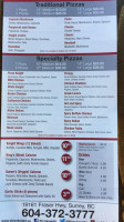 Pizza Knight menu