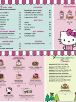 Hello Kitty Grand Cafe menu