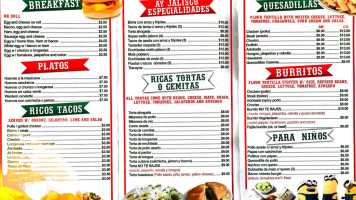 Puebla Corner menu