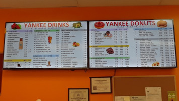 Yankee Donuts menu