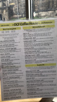 Ocf Coffee House menu
