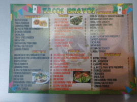 Tacos Victoria menu