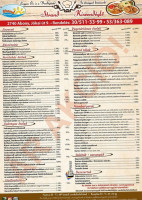 Strand Büfé menu