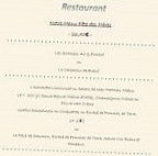 Le Vieil Aubel menu