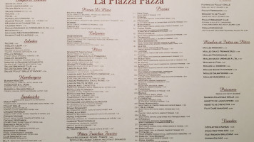Piazza Pazza Bc menu