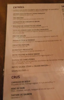 Table 51 Montreal menu