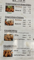 Kocodak Chicken menu