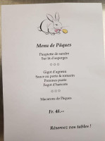 le Manoir menu