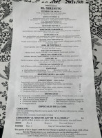 El Sirenito menu