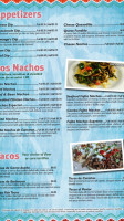 Santiago's Mexican menu