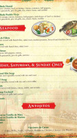 Pueblo Viejo Mexican menu