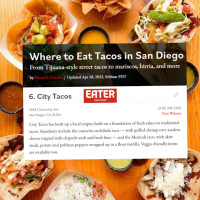 City Tacos food