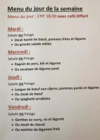 Du Pont De La Roche menu