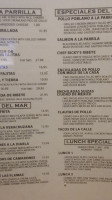 Las Flamas Mexican Kitchen menu