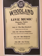 Woodland Farms Brewery menu