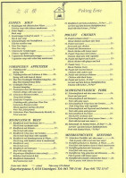 Peking Ente menu