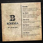 Bohemia Cocina En Movimiento menu