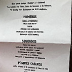 Los Tres Robles menu