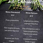 Le Beauvoir menu