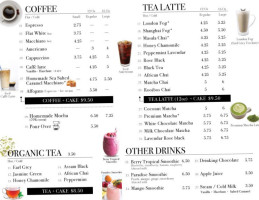 Fresh Press Coffee menu
