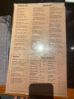 Shoga Japanese menu