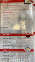 Sashimi Express menu