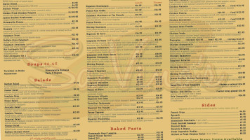 Savino's Restaurant Wine Bar menu