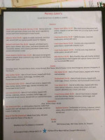 Penny Lane's Java Cafe menu