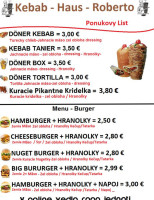 Kebab Haus Roberto menu