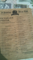 Il Padrino Pizza Club menu